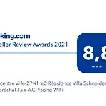 2 Pieces Climatise - Superbe Piscine & Wifi- Coeur De Ville - Residence Villa Schneider - 500 M Rue D'Antibes & Plages