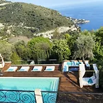 Charming Bedroom In Luxurious Villa With Seaview