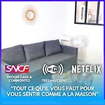 Netflix I Molotov I Lit 160X200 I Proche Gare Et Centre Ville I 39M2 I Wifi