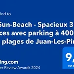 Le Sun-Beach - Spacieux 3 Pieces Avec Parking A 400 M Des Plages De Juan-Les-Pins