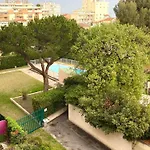2 Room Flat With Sea View, Private Parking, Swimming Pool, And Ac