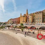 Studio Calme, Parking Inclus, Apercu Mer, Proche Plages - Menton - Fr-1-647-34