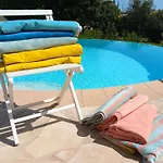 4-Star Private Villa With Heated Pool And Panoramic Sea View At Gulf De Saint Tropez