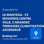 Le Mantega - F2 Moderne,Centre Ville, 2 Grandes Terrasses,Climatisation, Ascenseur