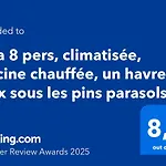 Villa 8 Pers, Climatisee, Piscine Chauffee, Un Havre De Paix Sous Les Pins Parasols