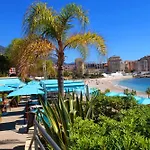 Monaco, Plage A Pieds,Vue Mer